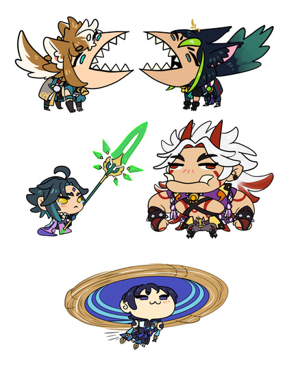 Goofy Genshin Stickers